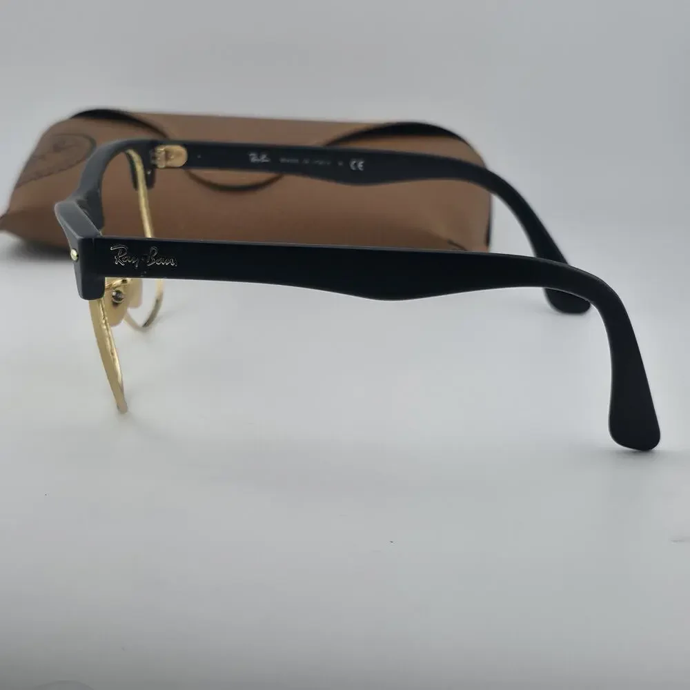 Ray-Ban RB4175 877 Eyeglass Frames Black Gold 57-16 145 Italy w/ Case No Lenses